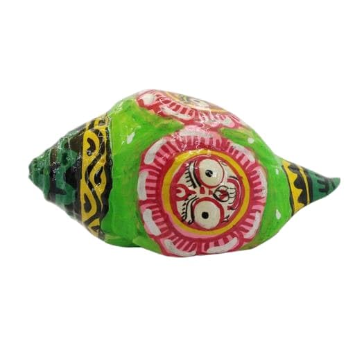 Craft World Pooja/Conch Shell Shankh | Lord jagannath subhadra balabhadra Painting Art-image-10