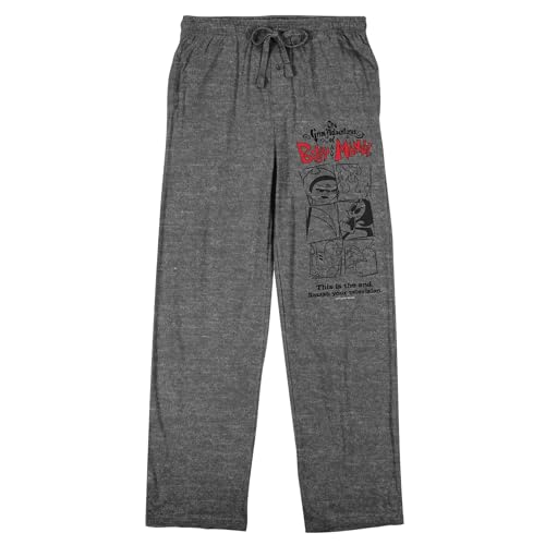 Adventures of Billy & Mandy Comic Panels Men's Gray Heather Sleep Pajama Pants