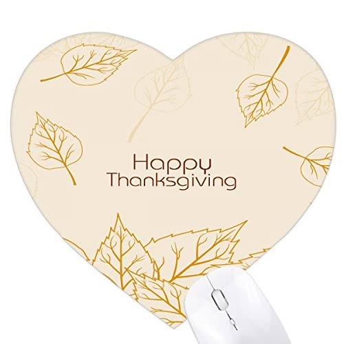 Jeux de tapis de souris en forme de coeur Thanksgiving idée cadeau automne