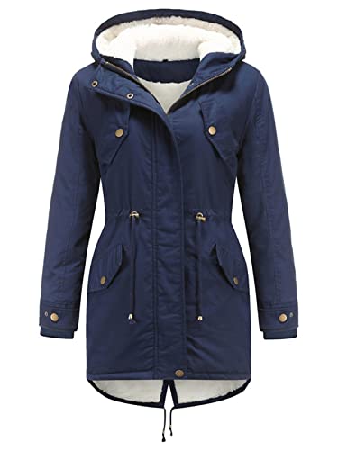 Jaqueta de inverno feminina com capuz Jaqueta de esqui Casaco de neve de inverno quente Casaco de lã