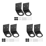 PRIZOM 6 stuks zeepdispenser houders, zeeppomp flessen dispenser stands, roestvrij staal shampoo dispenser
