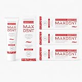 Edinco Gamma dentifricio | Rose Rio & MAX DENT | Senza fluoro e fluoro | Sbiancante, sensibile, prebiotico, acqua di rose, lavanda, spirulina, aloe vera e matcha (75 ml, Colve)
