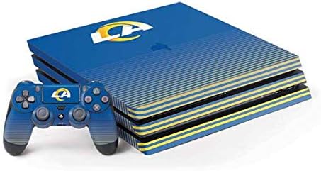 Skinit Decal Gaming Skin Compatible with PS4 Pro Console and Controller Bundle - Officially Licensed NFL Los Angeles Rams Breakaway Design
