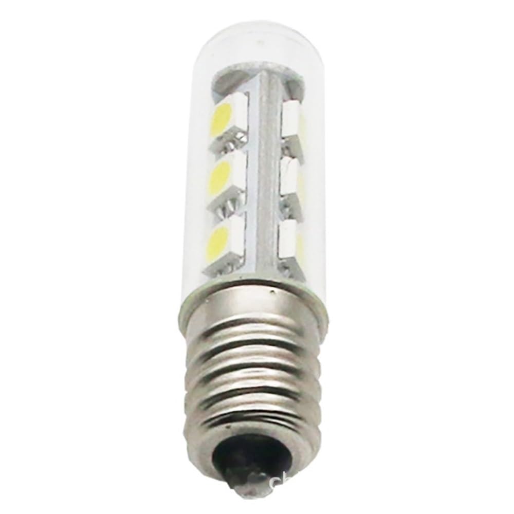 1fortunate lights, Paquete de 50 bombillas LED for refrigerador, CA 220 V, T15L, E14/E12, for horno microondas, lámpara de pared(3000K Warm White)