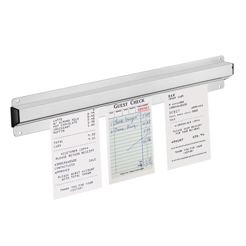 SOLUSTRE Ticket Holder for Kitchen Wall Mounted Receipt Organizer with Adhesive Backing Order Grabber Elegant Design for Restaurants and Cafes
