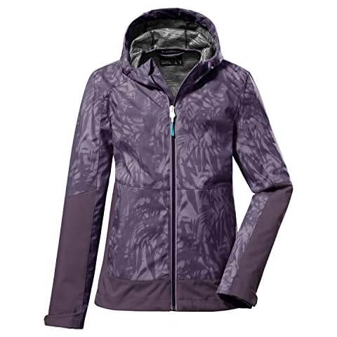 Killtec Mädchen Softshelljacke/Outdoorjacke mit Kapuze KOS 55 GRLS SFTSHLL JCKT, pflaume, 164, 37833-000 Cover