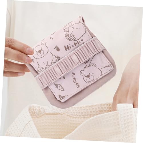 Ipetboom 2 Peças Bolsa De Armazenamento De Toalha Da Tia Para Mulheres Bolsa De Absorvente De Períod