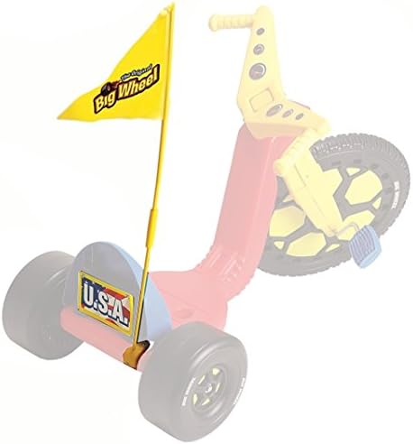 Flag Kit - Genuine Replacement Part for The Classic Original Big Wheel w/ 40" Pole & USA Licence Plate 3"x6" Decal image 2