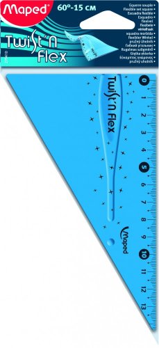 Équerre 60 Maped Twist'N'Flex 15 cm pour tracer les angles droits au collège