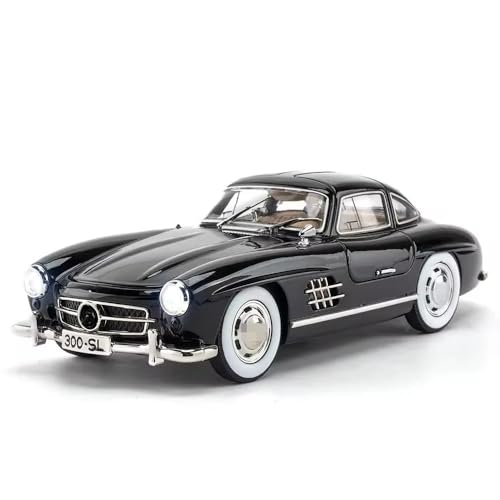 Image of 1:24 Vintage Toys Car 300 SL Classic Toy Car for Kids Diecast Metal Light Sound Pullback Openable Door Cars Toy