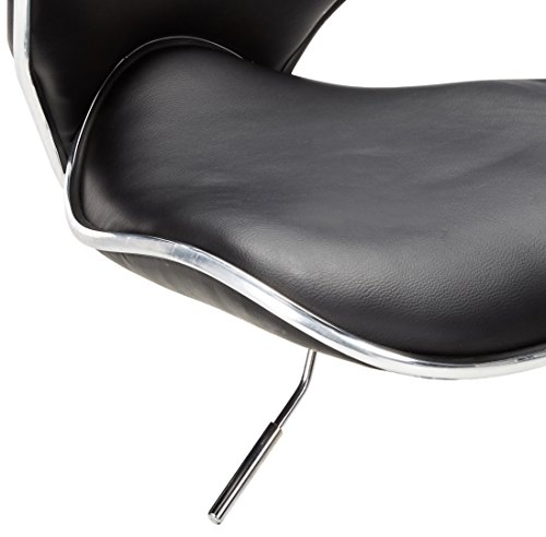 Magshion Faux Leather Adjustable Swivel Dining Counter Bar Stools Chrome Curved Seat Chair Set Of 4 #TOP3