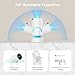 Mini Portable Projector with 4K Support, Bluetooth 5.4 WIFI6, 5watt Sound Base Speaker, 160 ANSI, Android 11, 210° Rotation , Auto Keystone Correction Video Projector HY300 ULTRA