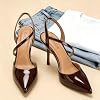 Tacones Stiletto Altos de 3.3 Pulgadas para Mujer con Punta Cerrada y Tira al Tobillo, Zapatos de Novia para Boda, Fiesta de Noche, Sexys 4