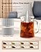 Feelife Cone Tea Infusers for Loose Leaf Tea, 304 Stainless Steel Tea Strainer Fine Mesh, 1.8” x 3” Loose Leaf Tea Steeper with a Drip Tray