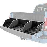 GEARLAST 56 inch Truck Bed Cargo Box, Truck Bed Organizers and Storage,Truck Bed Storage System with Isolation Netting and Tarpaulin, Tailgate-slide Design for Effortless Loading/Unloading