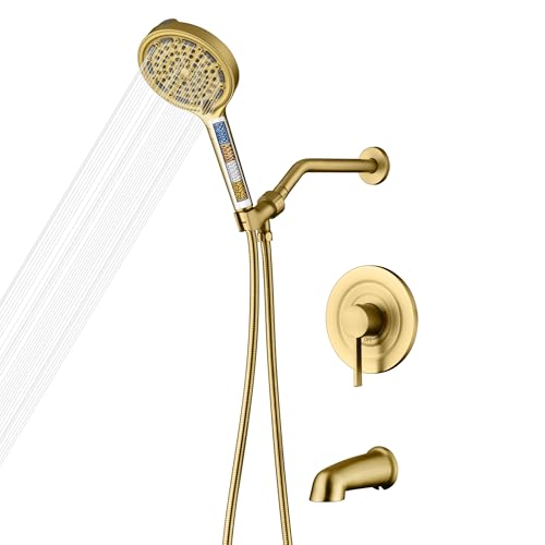 SUMERAIN Brushed Gold Shower System