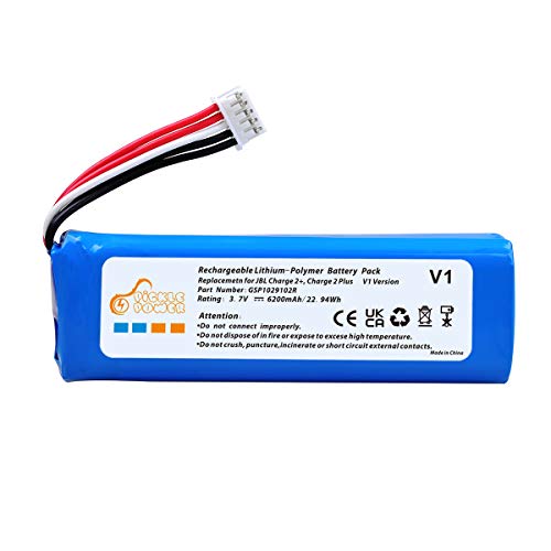 6200mAh Bluetooth Speaker Battery for JBL Charge 2 +,Charge 2 Plus,fits JBL GSP1029102R