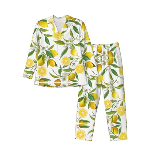 Pyjama pour homme Fresh Tropical Lemons pour une routine du coucher douce