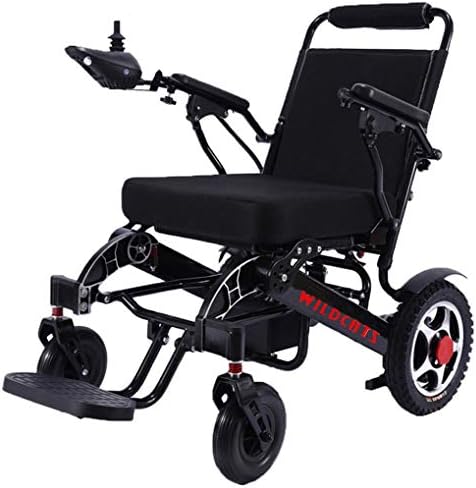 Rubicon Extreme Sport Portable Motorized Electric Power Wheelchair Foldable Lightweight Dual Motor Aviation Travel Long Range (Black)