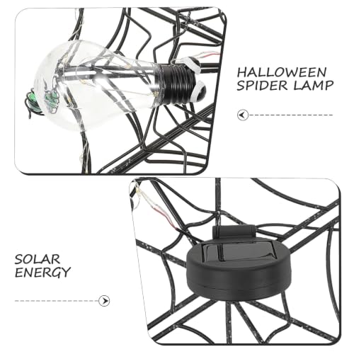 Lámpara Colgante de Telaraña de Diseño Negro en Material Resistente 7