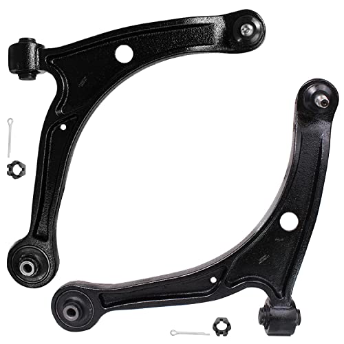 Image of Detroit Axle - Front 8pc Control Arms Kit for 2001-2005 Acura MDX Honda Pilot, 2 Lower Control Arms w /Ball Joints 2 Sway Bar End Links 4 Outer & Inner Tie Rods 2002 2003 2004 Replacement