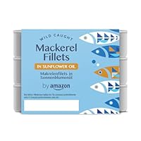 by Amazon Makrelenfilets In Sonnenblumenöl, 3x125g