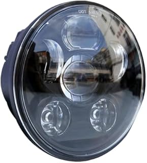 Locisne 5-3/4" 5.75" Round LED Projection Daymaker Headlight for Harley Davidson Kickfaire Motorcycle Projector Lights 45W 9 LED Bulb Headlamp Aluminum Lamp