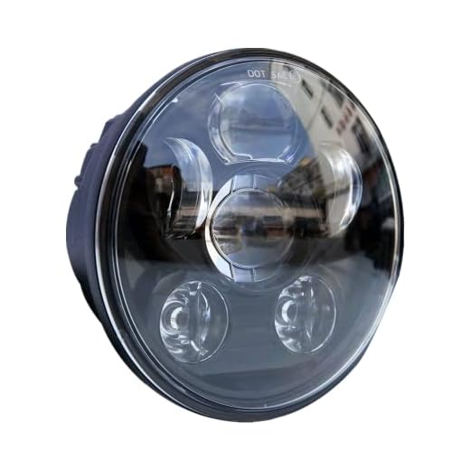 Locisne 5-3 / 4 "5.75" Proyector redondo LED Proyector Daymaker para Harley Davidson Kickfaire Motocicleta Proyector Luces 45W 9 LED Bulb Iluminación Lámpara de aluminio
