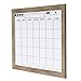 DesignOvation Beatrice Framed Magnetic Dry Erase Monthly Calendar, 23x29, Rustic Brown