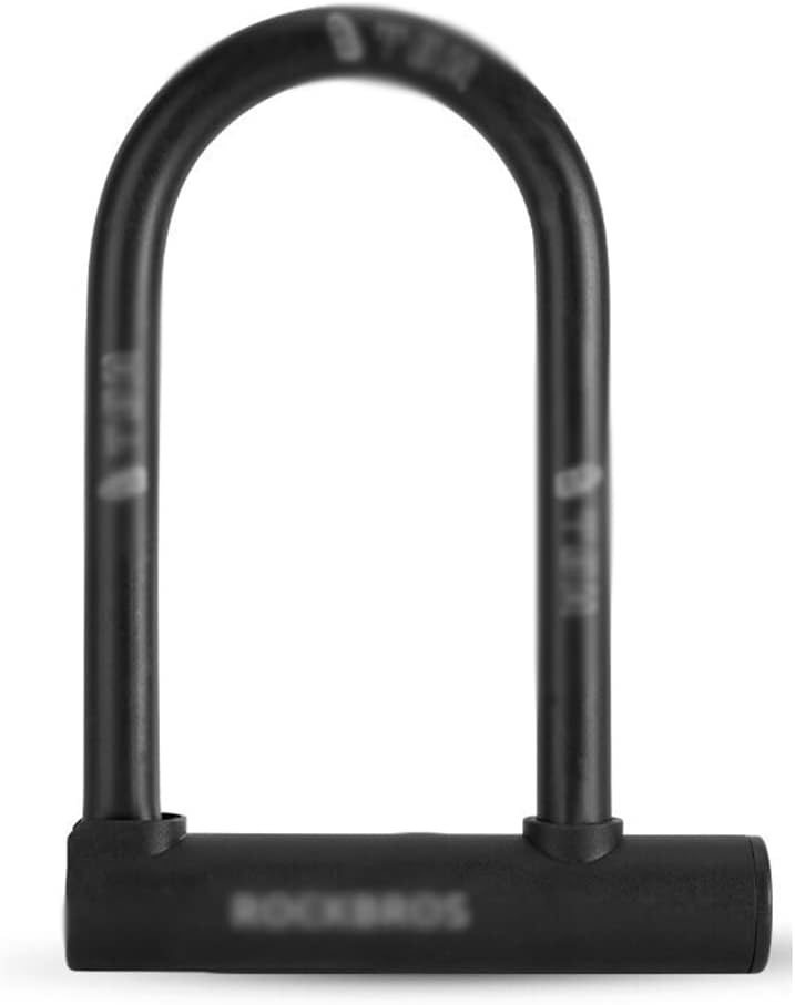 Padlock with Key Bicycle Lock U-Type Lock Electric Vehicle Lock Road Mountain Bike Lock U-Type Lock Small and Portable with Lock Frame Bicycle U-Lock