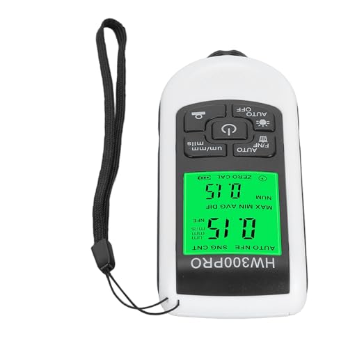 Digital Coating Thickness Gauge, High Accuracy Anti Slip Paint Meter for Car Industrial Compact Lightweight Suitable for Industries Applications Digital Coating Thickness Gauge