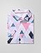 Obla Mens Golf Polo Shirts Short Sleeve Dry Fit Performance Moisture Wicking Casual Print Collared Golf Shirts for Men(White Pink Geometry_M)