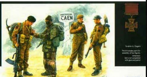 British Troops Caen 1944 Commandos 1/35 Master Box 3512