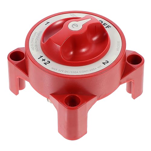ASAKKURA 600a Multi-function Car Cut off Switch Red Simple Installation for Yacht Power and Rv