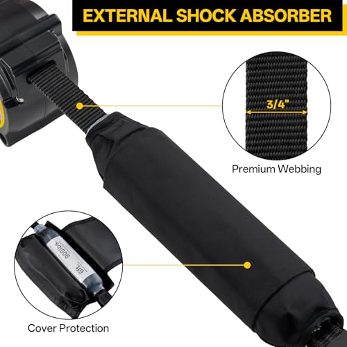 Image of TRSMIMA Retractable Lanyard Fall Protection: 6FT Webbing Self Retracting SRL Fall Arrest for Safety Harness Construction Workers