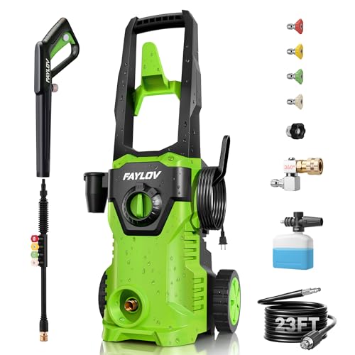FAYLOV Pressure Washer, 2026 Upgraded Power Washer No-Bend