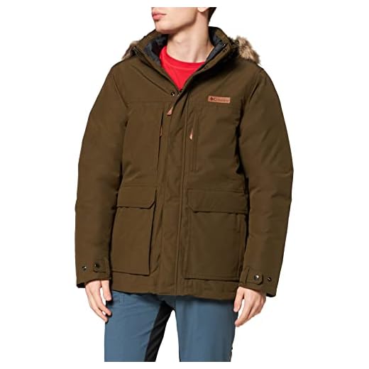 Columbia Marquam Peak Chaqueta, Hombre, Verde (Olive Green), XXL