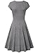 Lotusmile Ball Midi Dress, Women Lightweight Party Cocktail Swing Dress,XX-Large Dark Grey