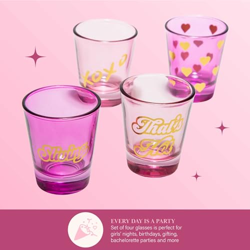 Verres à liqueur Paris Hilton le coffret cadeau idéal couleur rose