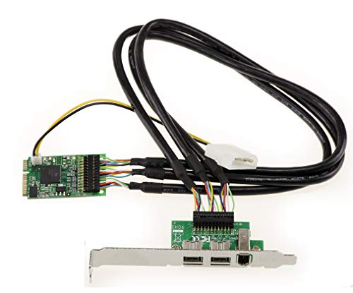 Standard FireWire: standard IEEE 1394-1995, 1394a-2000 e 1394 Open Host Controller Interface (OHCI). IRQ e indirizzi IO assegnati dal sistema. Interfaccia 1394a tramite 3 connettori esterni a 6 pin. Velocità di trasferimento 100/200/400M bit/s.