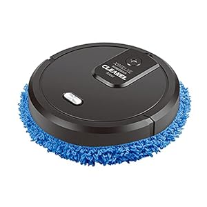 Intelligenter Wischroboter – 2 in 1 Nass- und Trockenroboter für Holz- und Fliesenböden, leise (60 dB), 30 Minuten Betriebszeit, USB-Ladegerät, ABS-Kunststoff, mit Trocken- und Nasswischtüchern
