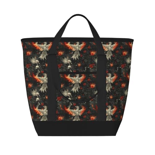 Sac isotherme doux motif gothique pour vos courses et déjeuners nomades