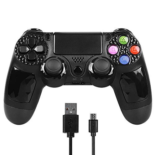 PowerLead Manette pour PS4 sans Fil, contrôleur pour ps4 sans fil , Manette de Jeu Bluetooth double vibration Gyroscope à six axes pour Playstation 4 / Playstation 3 / PC