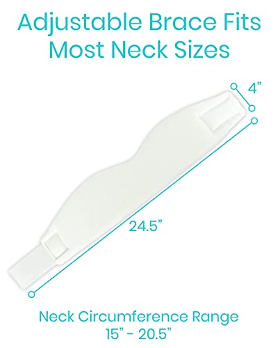 Vive Neck Brace - Foam Cervical Collar - Vertebrae Whiplash Wrap Aligns And Stabilizes Spine - Adjustable Spinal Support Can Be Used While Sleeping And Relieves Pain, Pressure #TOP7