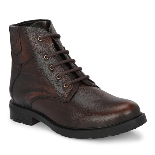 GALEX Leather Boots for Men | Trendy, Stylish & Casual Boots (G-CB-2864-PIN-8)