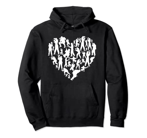 Paintball heart for paintball player & lover men women kids Sudadera con Capucha