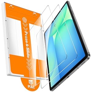 OMOTON Screen Protector for Samsung Galaxy Tab S10 Lite/S10 FE/S9 FE 5G 10.9 inch & Galaxy Tab S11/S9 11 inch, TOP 9H+ Tempered Glass with Easy Installation Tray, Case & S Pencil Compatible, Bubble-Free & Scratch-Resistant