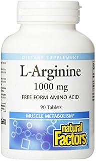 Natural Factors - L-Arginine, Supports Muscle Metabolism, 90 Tablets