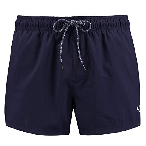 PUMA Herren Badehose Badeshorts Logo Short Length Swim Shorts, Farbe:Navy, Bekleidungsgröße:XL