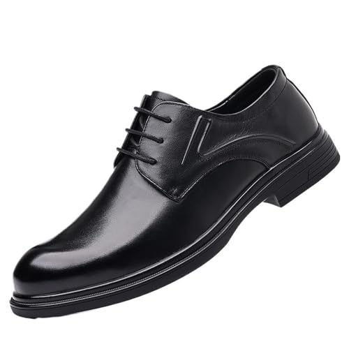 Men’s Premium Leather Oxford Lace Up Shoes Comfortable and Versatile for Office Business Use